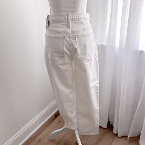 NWT MADEWELL Cream White Cropped Jeans